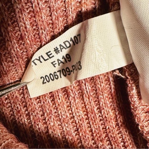 Madewell ‘Heathered Bubble-Sleeve Swing Turtleneck’ in “Heather Rose” Size Small - Picture 8 of 16